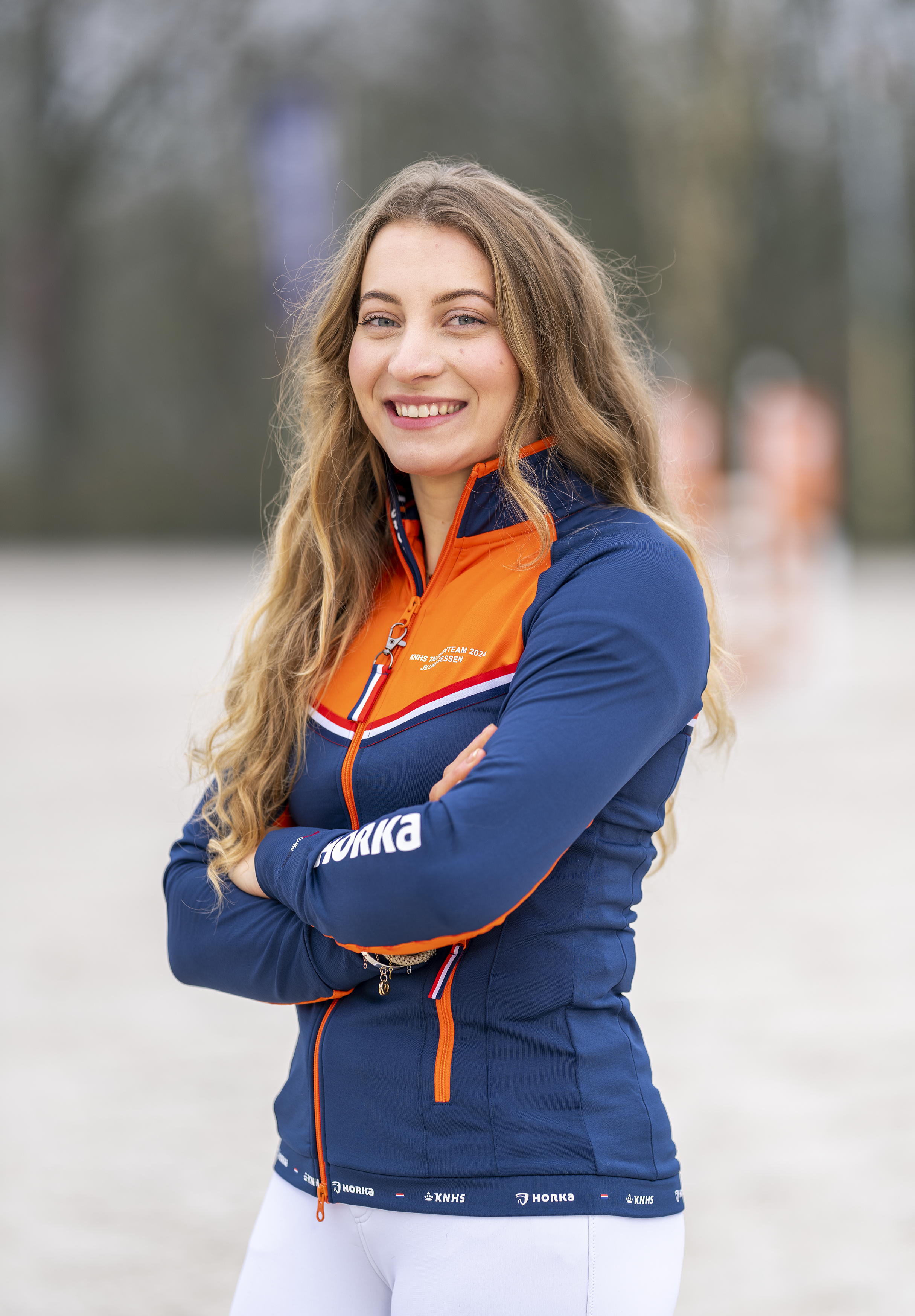 portretfoto van jillian giessen debutant in knhs talententeam 2024