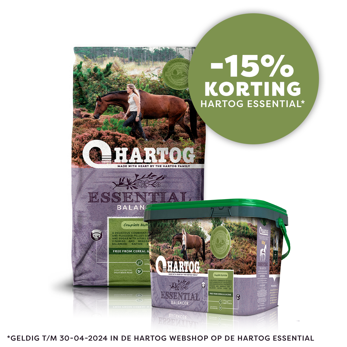 Nieuwe voeding voor paarden van Hartog Paardenvoeders