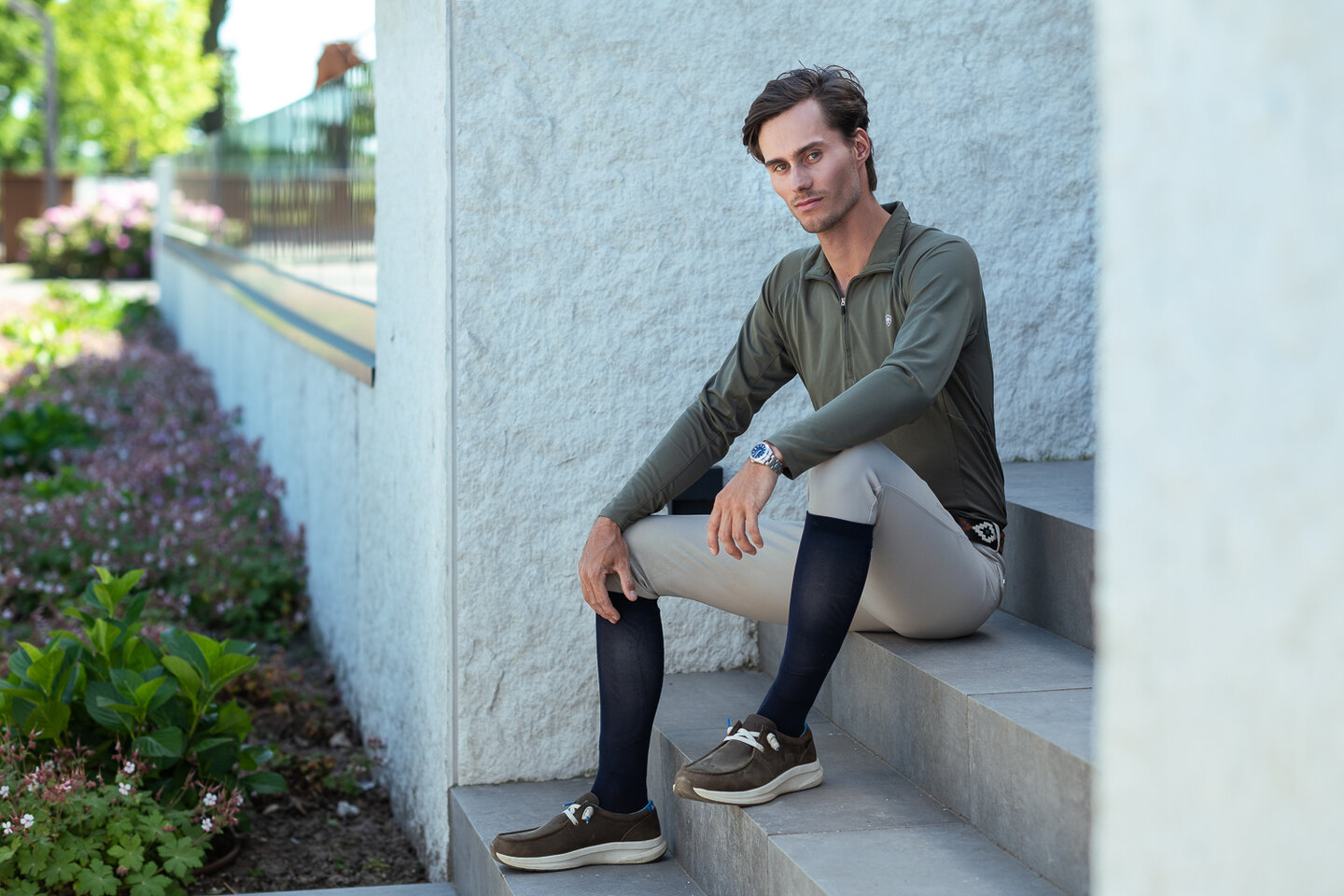 Kim showt groen wedstrijdjasje van Harry's Horse