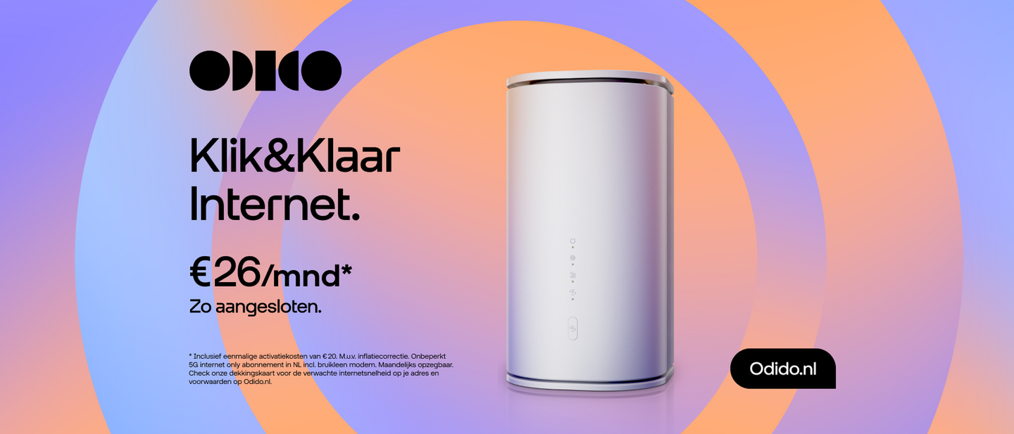 advertentie van odido als partner van teamnl en daarmee ook de paardensport