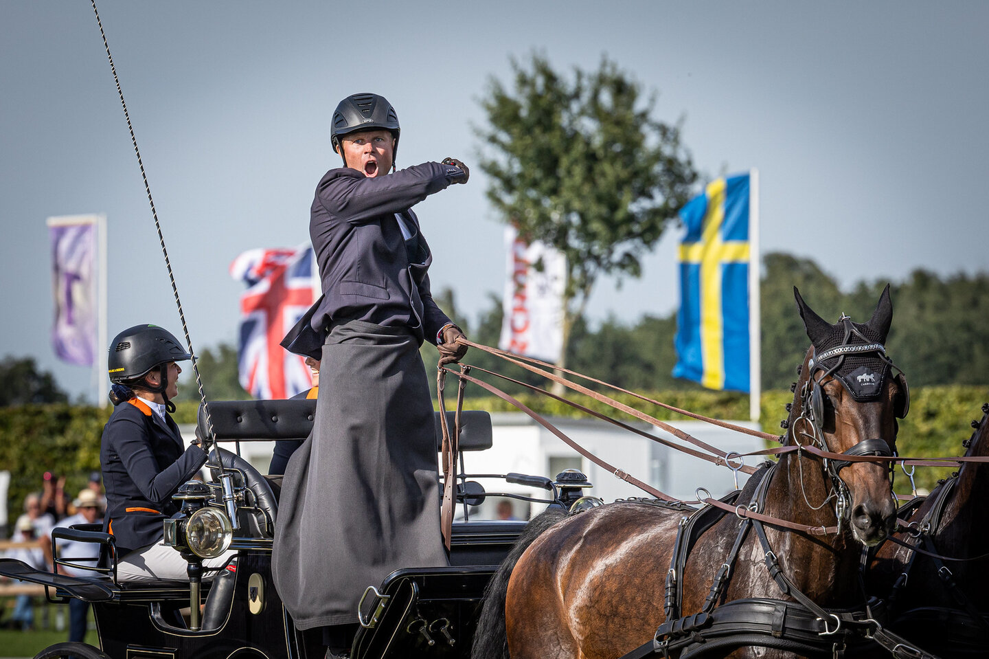 euforie bij janneke boonzaaijer na een foutloos springparcours met champ de tailleur