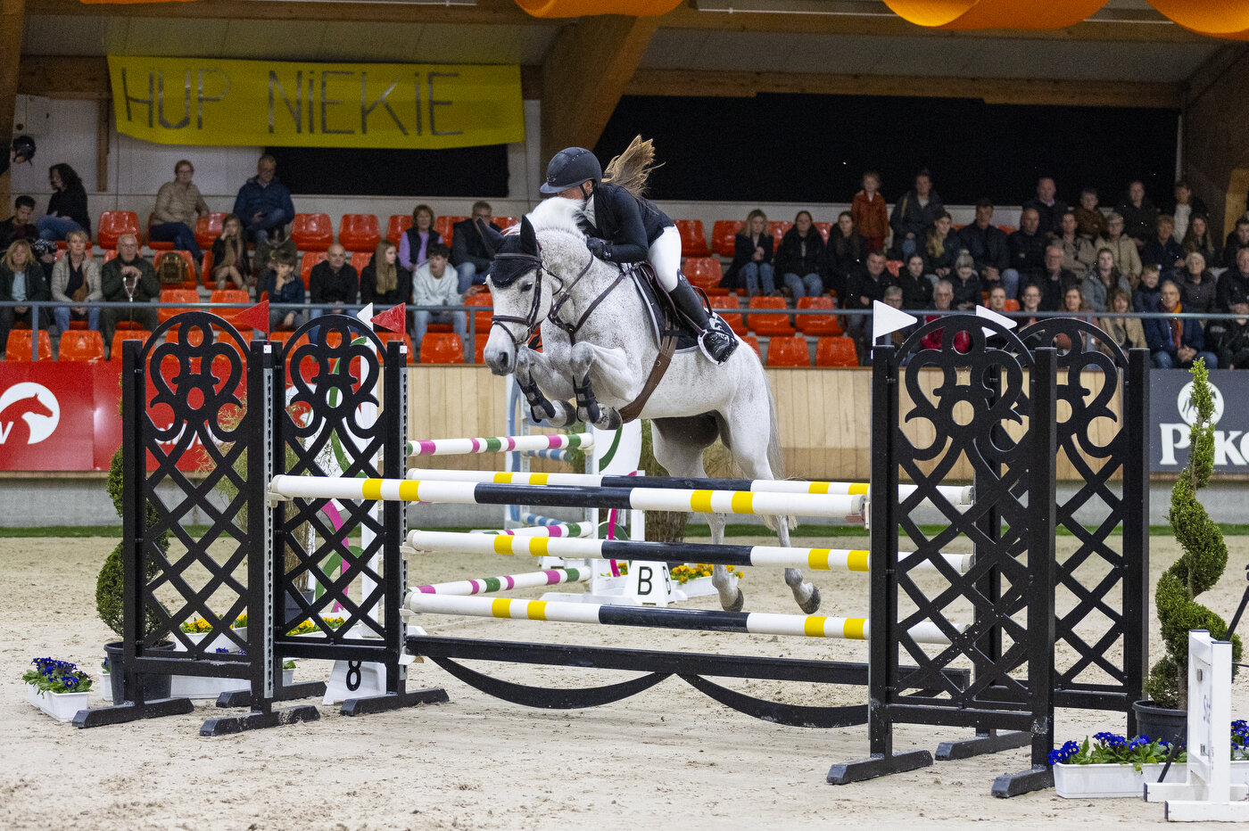 dressuurprotocollen liggen op een tafel in de kantine